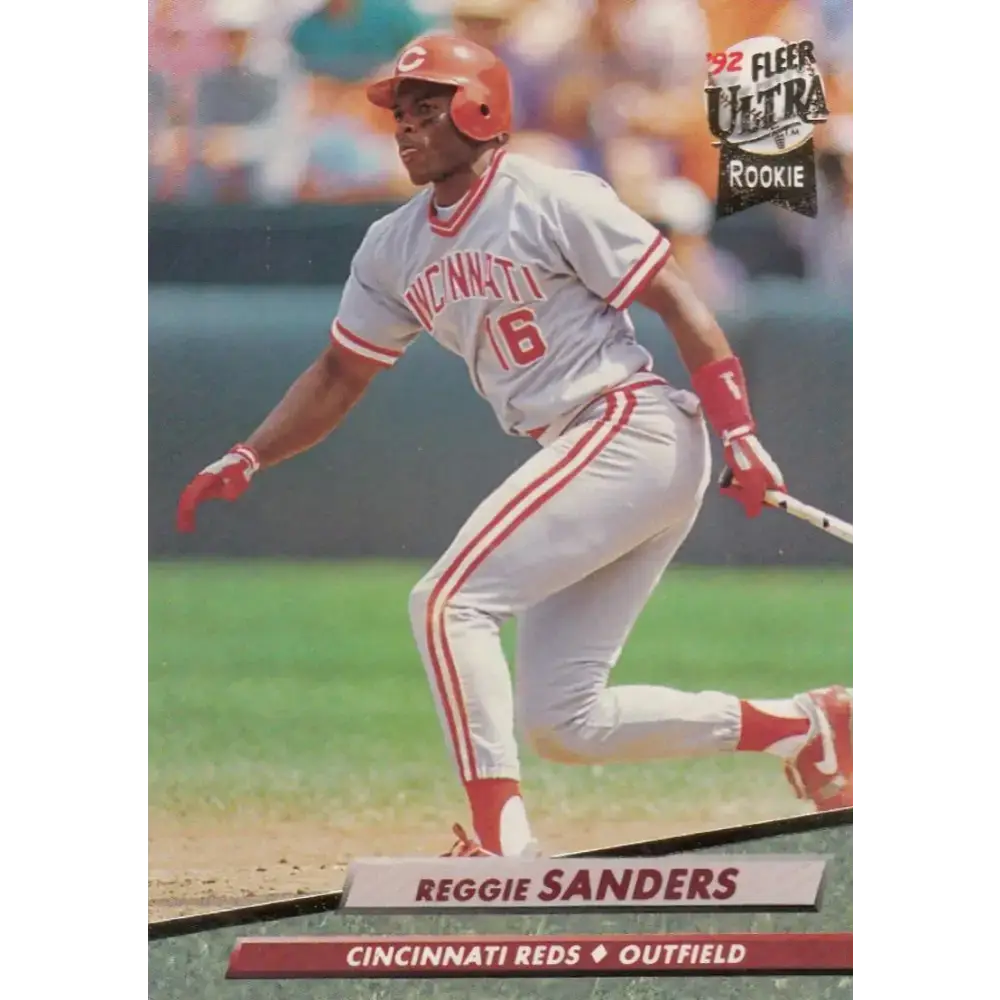 1992 Fleer Ultra #486 Reggie Sanders NM-MT Cincinnati Reds Baseball Card - Baseball Card Single