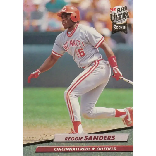 1992 Fleer Ultra #486 Reggie Sanders NM-MT Cincinnati Reds Baseball Card - Baseball Card Single