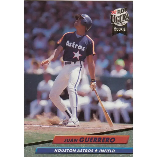 1992 Fleer Ultra #490 Juan Guerrero/ NM-MT RC Rookie Houston Astros Baseball Card - Baseball Card Single