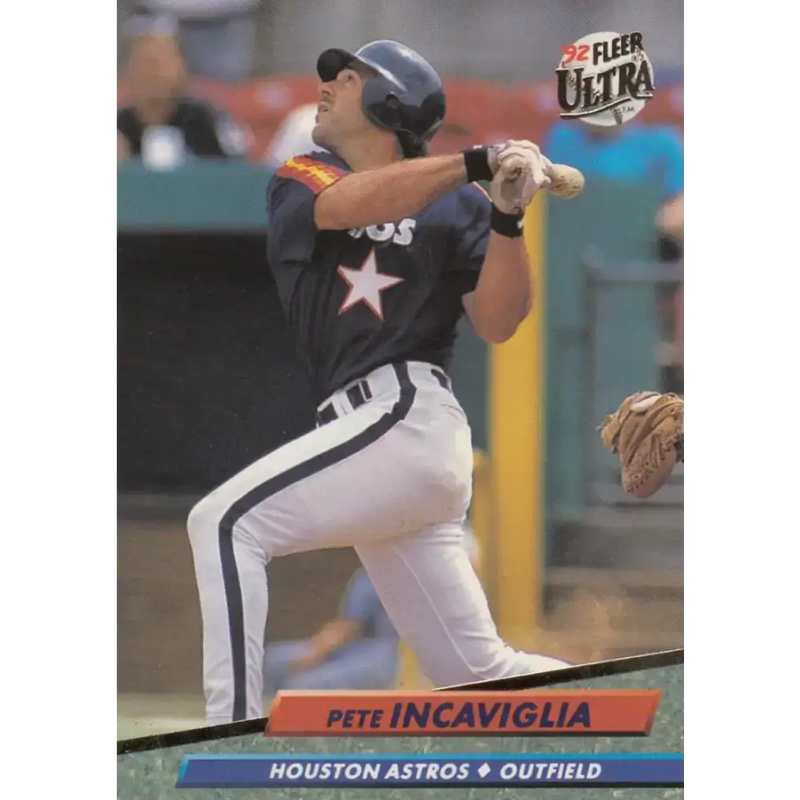 1992 Fleer Ultra #491 Pete Incaviglia NM-MT Houston Astros Baseball Card - Baseball Card Single