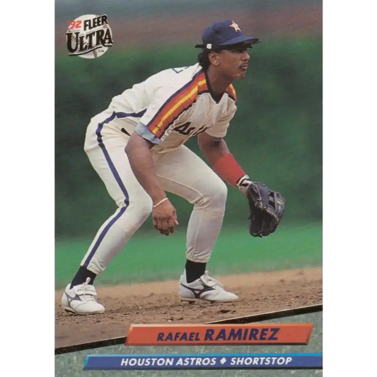 1992 Fleer Ultra #495 Rafael Ramirez NM-MT Houston Astros Baseball Card - Baseball Card Single