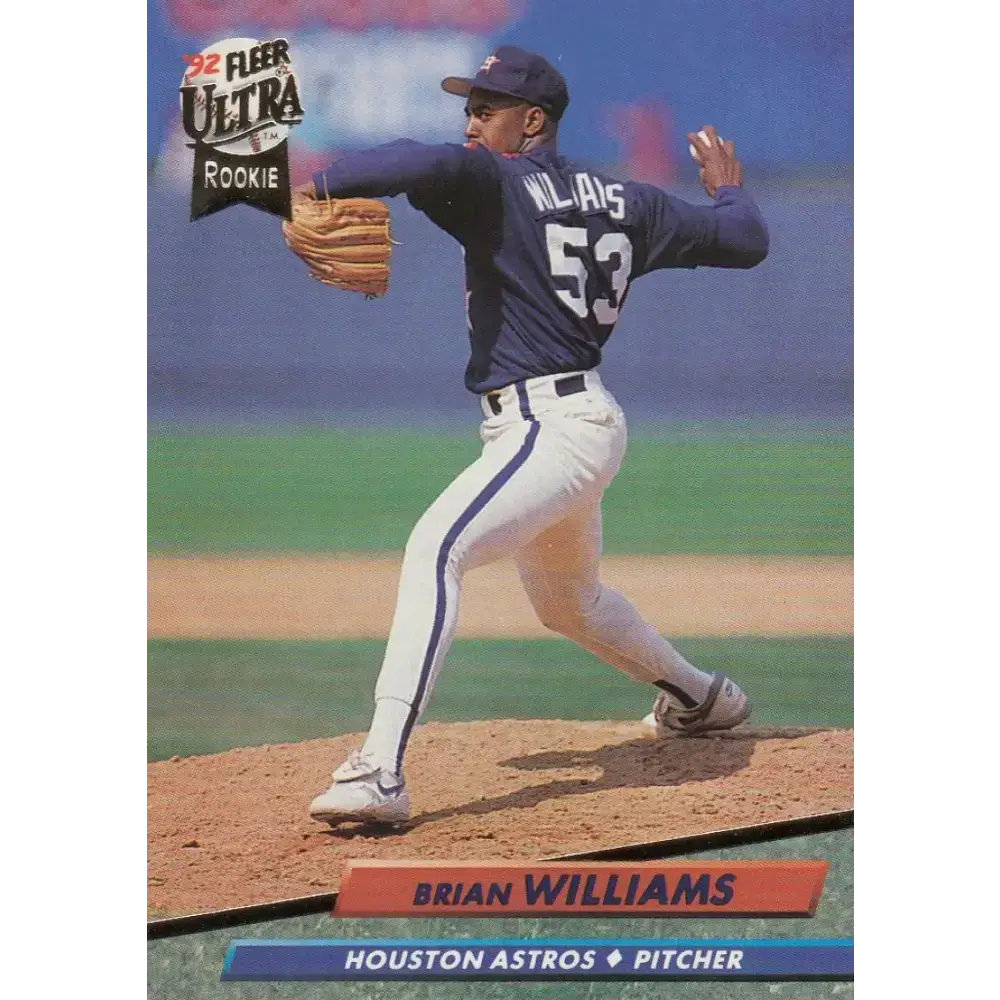1992 Fleer Ultra #498 Brian Williams NM-MT RC Rookie Houston Astros Baseball Card - Baseball Card Single