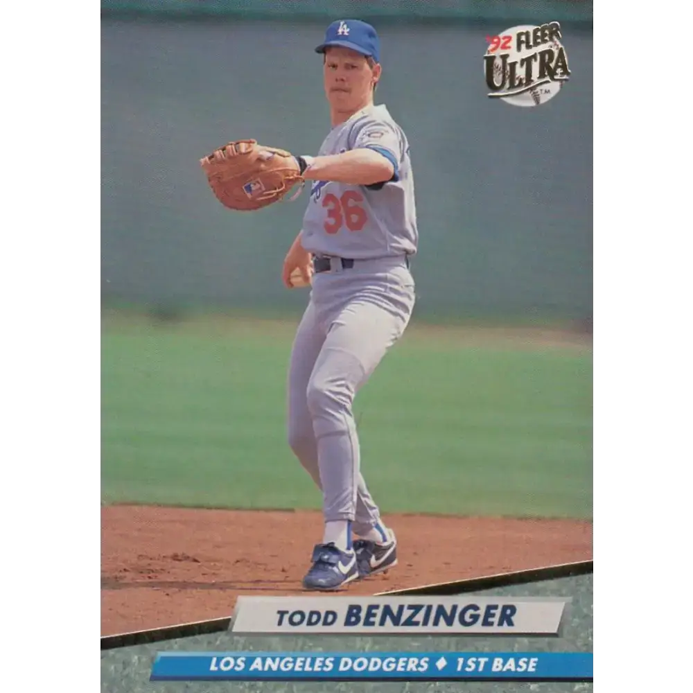 1992 Fleer Ultra #499 Todd Benzinger NM-MT Los Angeles Dodgers Baseball Card - Baseball Card Single