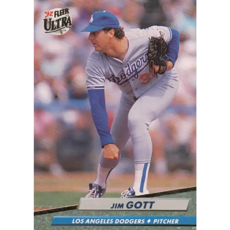 1992 Fleer Ultra #504 Jim Gott NM-MT Los Angeles Dodgers Baseball Card - Baseball Card Single