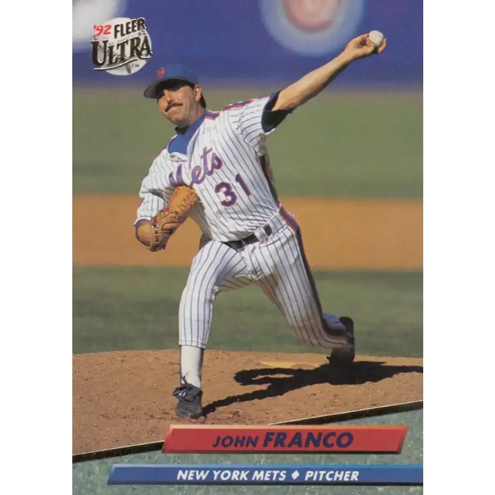 1992 Fleer Ultra #529 John Franco NM-MT New York Mets Baseball Card - Baseball Card Single