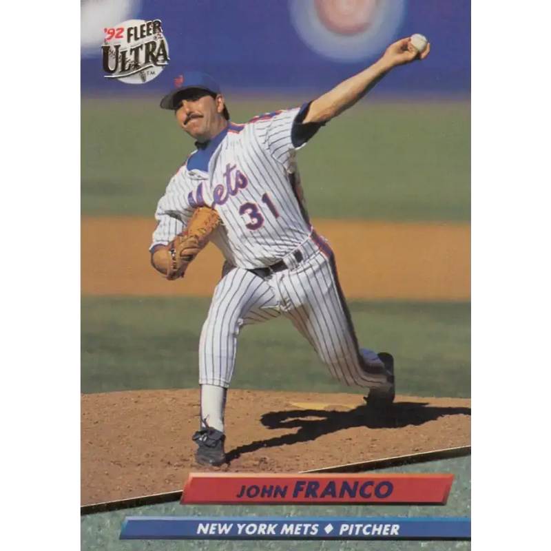 1992 Fleer Ultra #529 John Franco NM-MT New York Mets Baseball Card - Baseball Card Single
