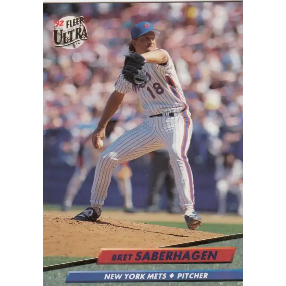 1992 Fleer Ultra #537 Bret Saberhagen NM-MT New York Mets Baseball Card - Baseball Card Single