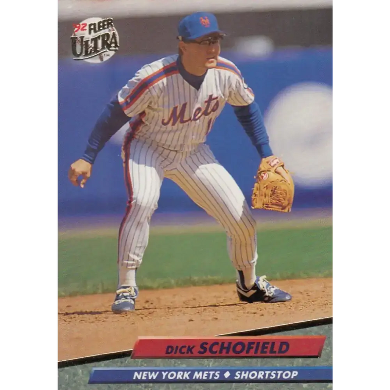 1992 Fleer Ultra #538 Dick Schofield NM-MT New York Mets Baseball Card - Baseball Card Single