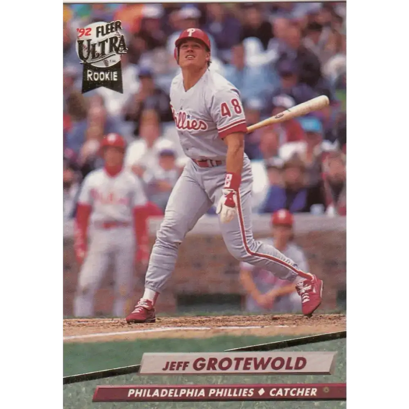 1992 Fleer Ultra #545 Jeff Grotewold NM-MT RC Rookie Philadelphia Phillies Baseball Card - Baseball Card Single