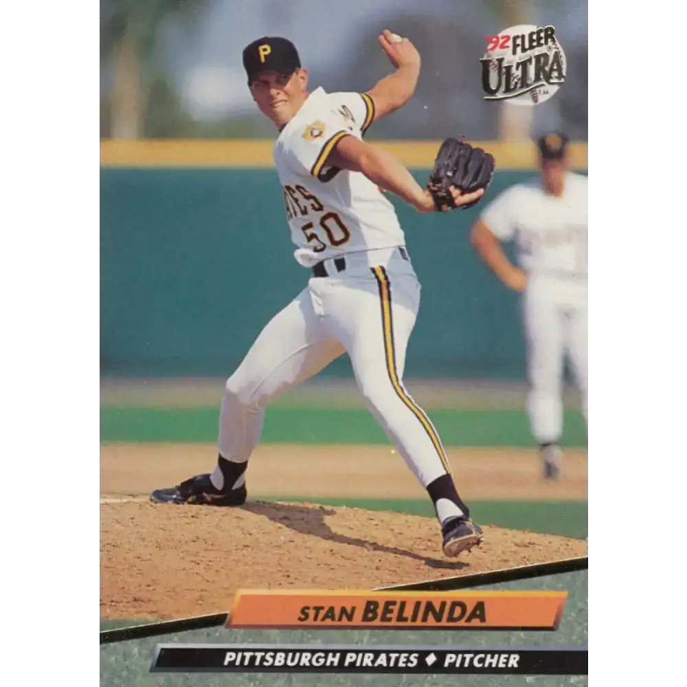 1992 Fleer Ultra #550 Stan Belinda NM-MT Pittsburgh Pirates Baseball Card - Baseball Card Single