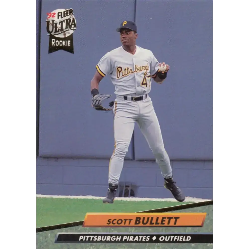 1992 Fleer Ultra #551 Scott Bullett NM-MT RC Rookie Pittsburgh Pirates Baseball Card - Baseball Card Single