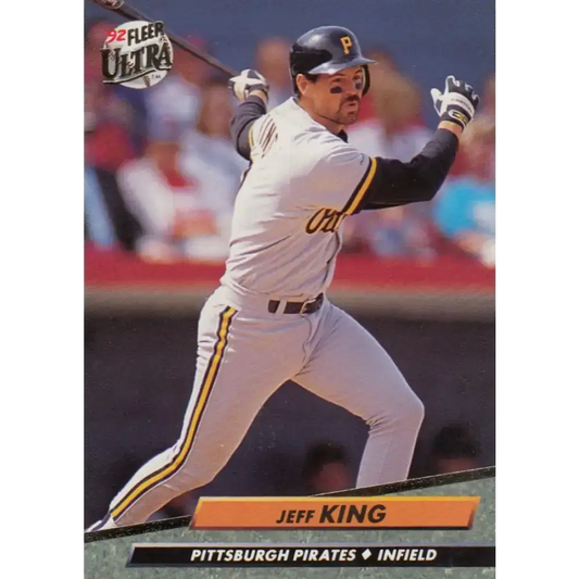 1992 Fleer Ultra #553 Jeff King NM-MT Pittsburgh Pirates Baseball Card - Baseball Card Single