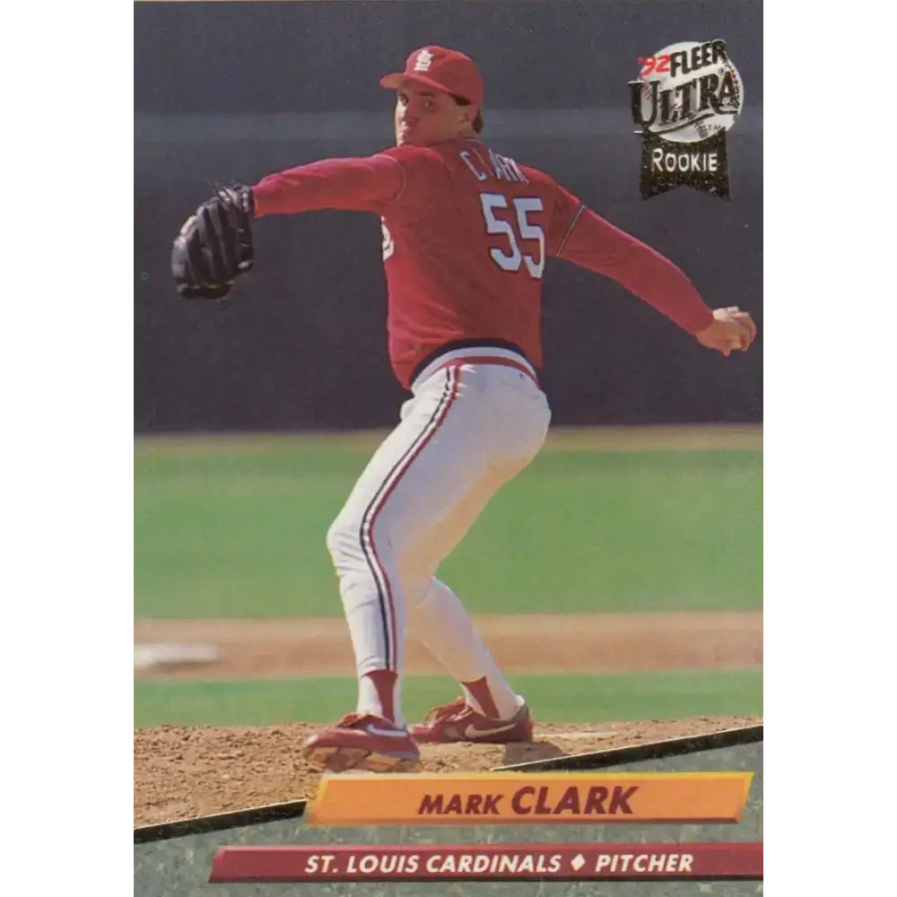 1992 Fleer Ultra #564 Mark Clark NM-MT RC Rookie St. Louis Cardinals Baseball Card - Baseball Card Single