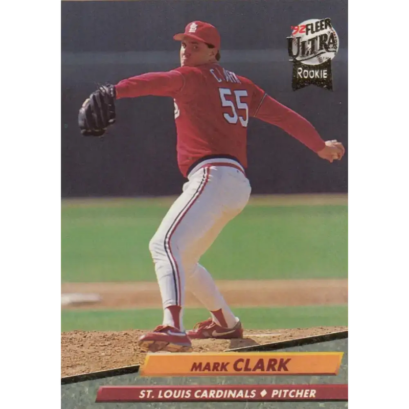 1992 Fleer Ultra #564 Mark Clark NM-MT RC Rookie St. Louis Cardinals Baseball Card - Baseball Card Single