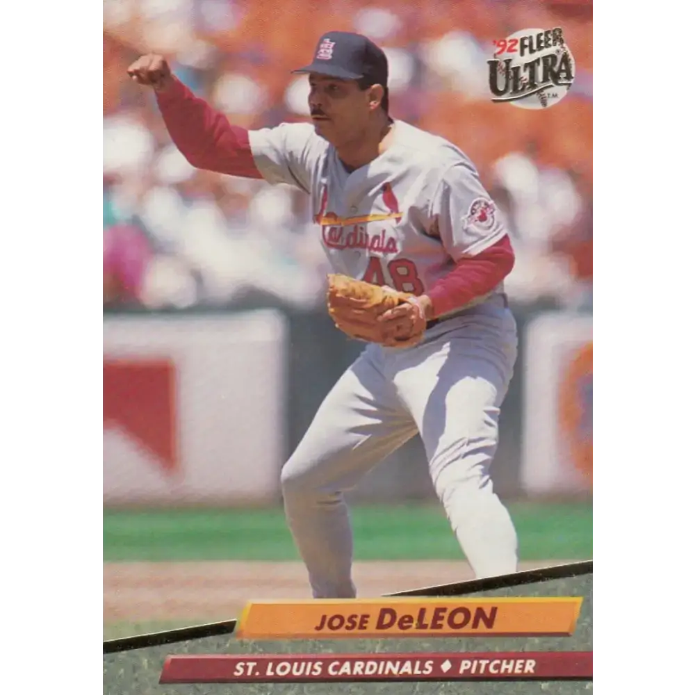 1992 Fleer Ultra #565 Jose DeLeon NM-MT St. Louis Cardinals Baseball Card - Baseball Card Single