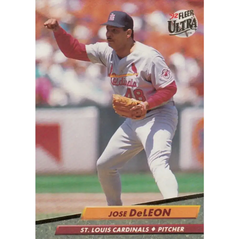1992 Fleer Ultra #565 Jose DeLeon NM-MT St. Louis Cardinals Baseball Card - Baseball Card Single