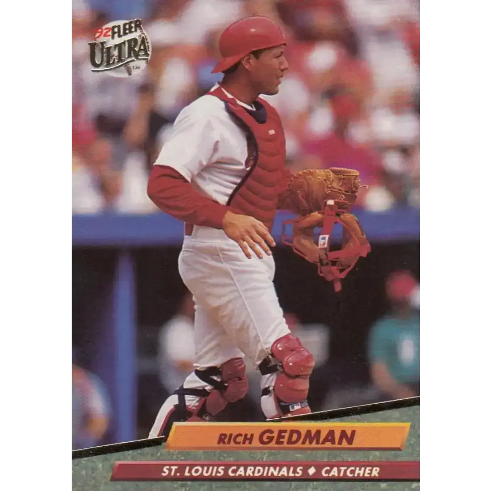 1992 Fleer Ultra #566 Rich Gedman NM-MT St. Louis Cardinals Baseball Card - Baseball Card Single