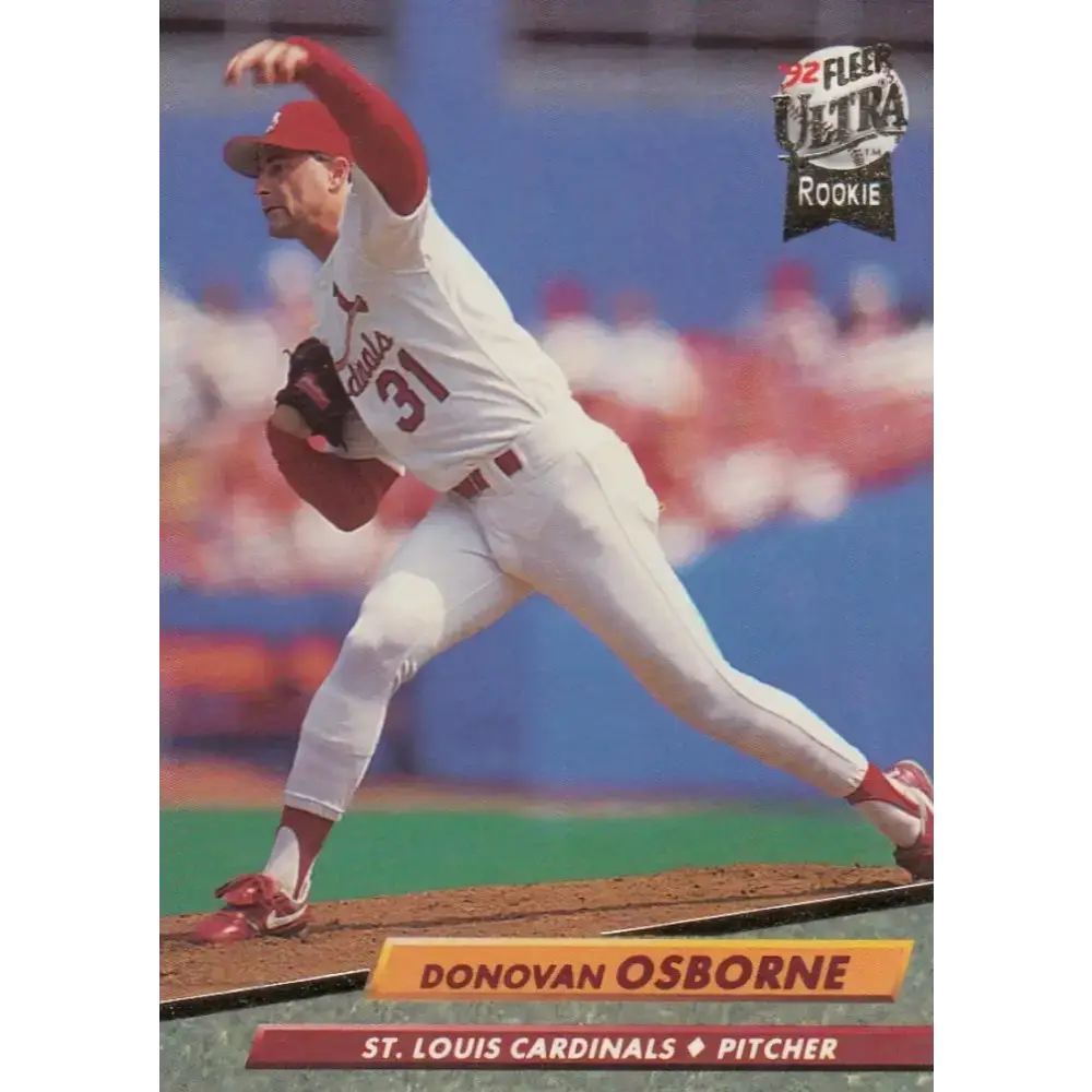 1992 Fleer Ultra #570 Donovan Osborne NM-MT St. Louis Cardinals Baseball Card - Baseball Card Single