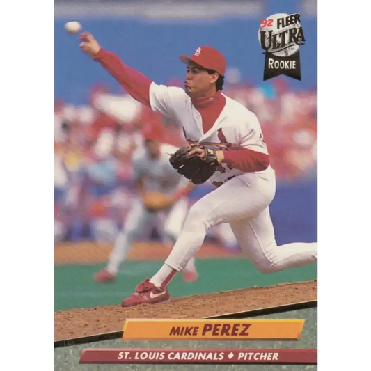 1992 Fleer Ultra #571 Mike Perez NM-MT St. Louis Cardinals Baseball Card - Baseball Card Single