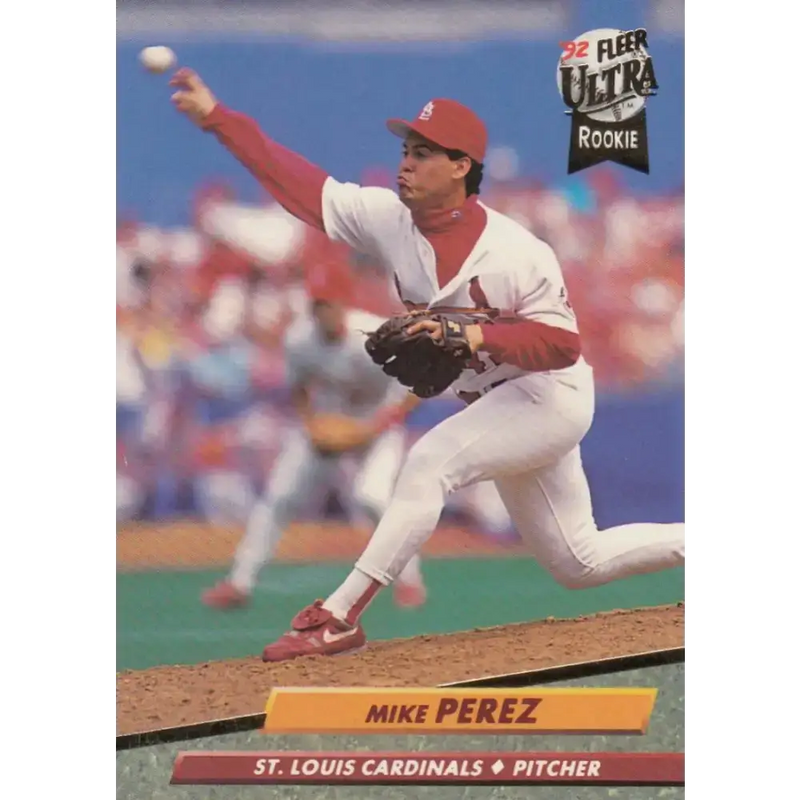 1992 Fleer Ultra #571 Mike Perez NM-MT St. Louis Cardinals Baseball Card - Baseball Card Single