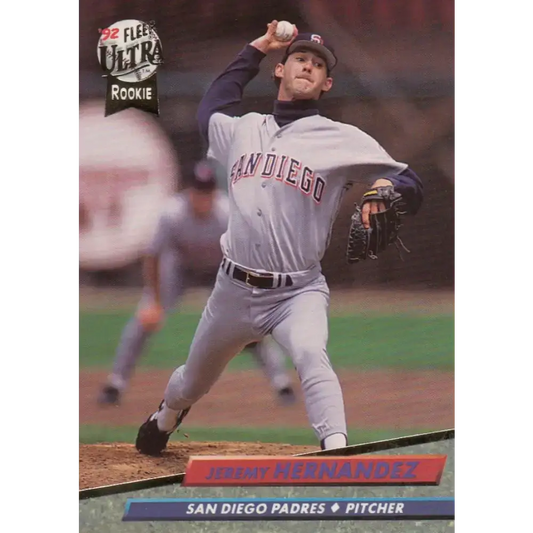 1992 Fleer Ultra #576 Jeremy Hernandez NM-MT RC Rookie San Diego Padres Baseball Card - Baseball Card Single
