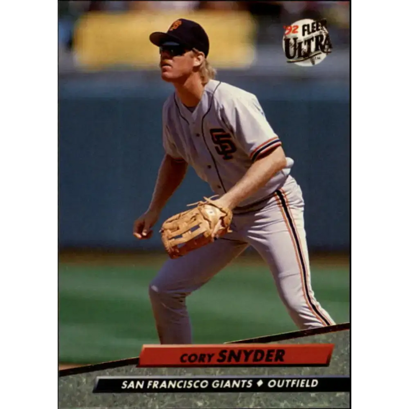 1992 Fleer Ultra #595 Cory Snyder NM-MT San Francisco Giants Baseball Card - Baseball Card Single
