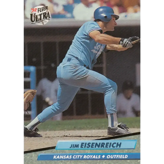 1992 Fleer Ultra #69 Jim Eisenreich NM-MT Kansas City Royals Baseball Card - Baseball Card Single