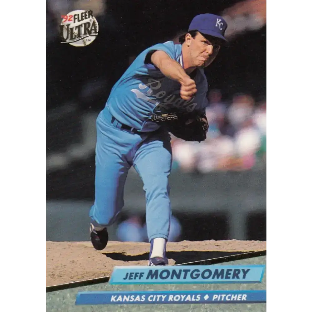 1992 Fleer Ultra #76 Jeff Montgomery NM-MT Kansas City Royals Baseball Card - Baseball Card Single