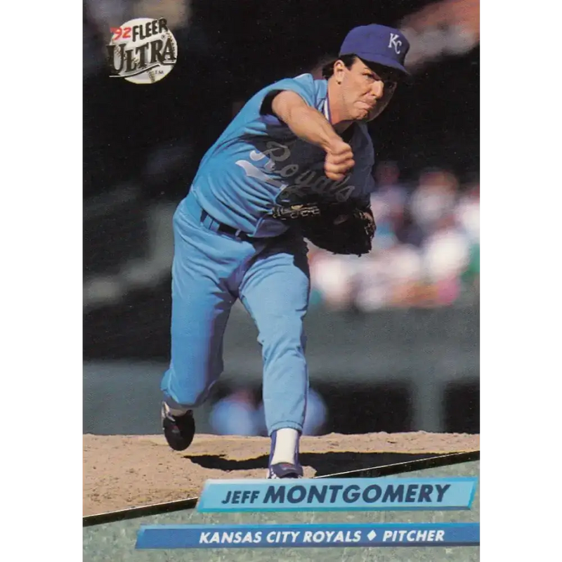 1992 Fleer Ultra #76 Jeff Montgomery NM-MT Kansas City Royals Baseball Card - Baseball Card Single
