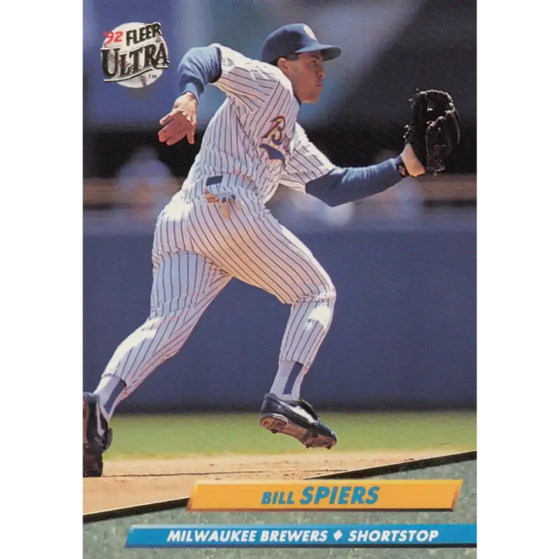 1992 Fleer Ultra #84 Bill Spiers NM-MT Milwaukee Brewers Baseball Card - Baseball Card Single