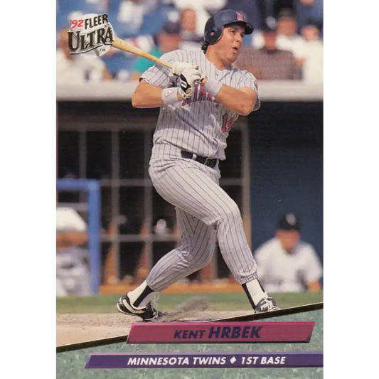 1992 Fleer Ultra #92 Kent Hrbek NM-MT Minnesota Twins Baseball Card - Baseball Card Single