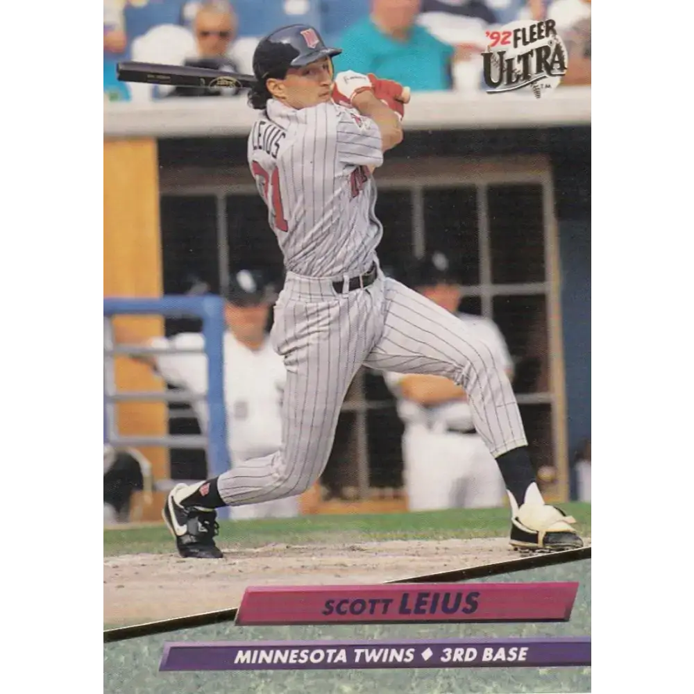 1992 Fleer Ultra #94 Scott Leius NM-MT Minnesota Twins Baseball Card - Baseball Card Single