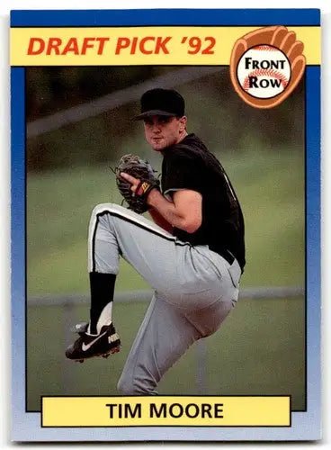 Original gloss Tim Moore baseball card from 1992 Front Row Draft Picks series
