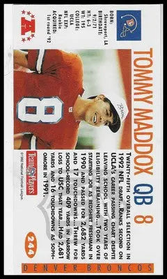 1992 GameDay #244 Tommy Maddox