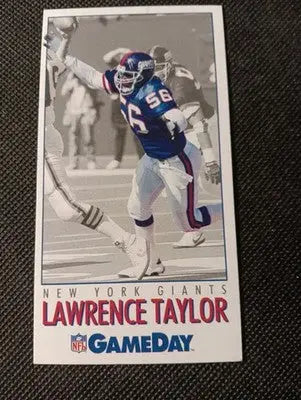 1992 GameDay - #56 Lawrence Taylor. NY Giants. NFL Team Players. NRMT+