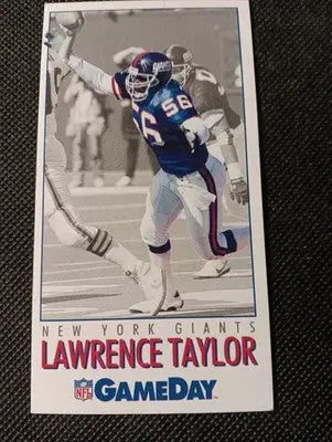 1992 GameDay - #56 Lawrence Taylor. NY Giants. NFL Team Players. NRMT+