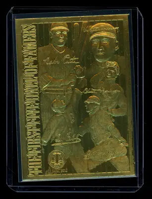 1992 Gold Card The First Five Hall of Famers Mathewson Ruth Cobb Johnson Wagner - Baseball Card Single