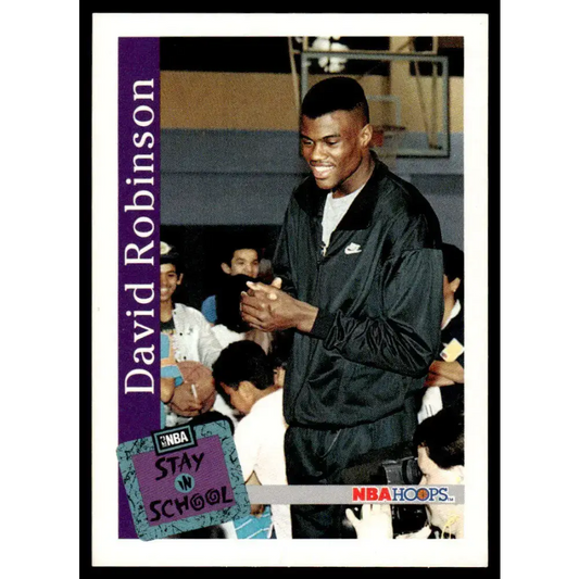 1992 Hoops #334 David Robinson NM/MT San Antonio Spurs Basketball Card - Basketball Card Single