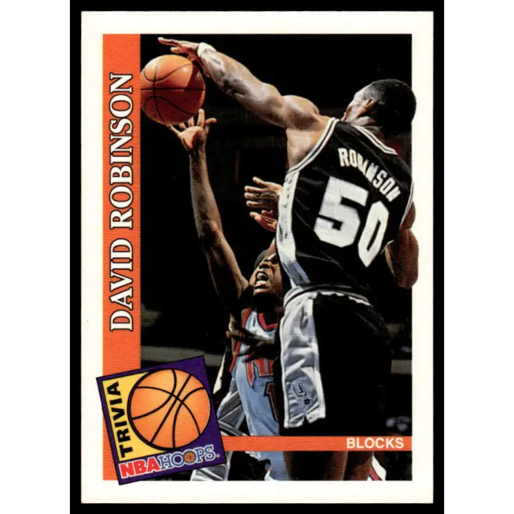 1992 Hoops #481 David Robinson NM/MT San Antonio Spurs Basketball Card - Basketball Card Single