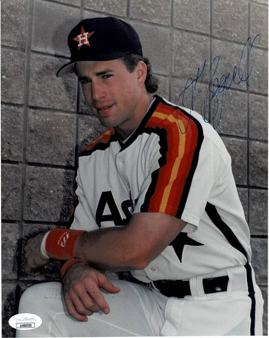 1992 Jeff Bagwell Signed 8x10 Photo Autograph Houston Astros JSA by Vince Jarero - Sports Memorabilia