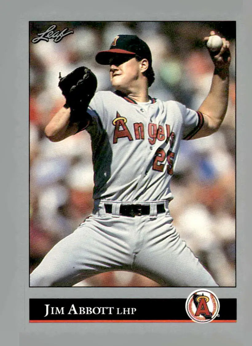 1992 Leaf #1 Jim Abbott - Baseball Card Single