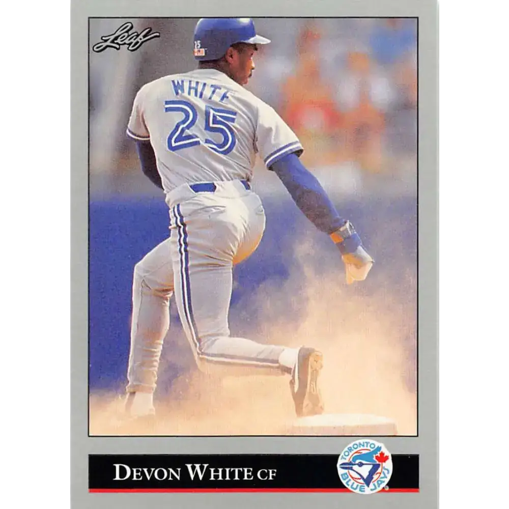 1992 Leaf #114 Devon White NM-MT Toronto Blue Jays Baseball Card - Baseball Card Single