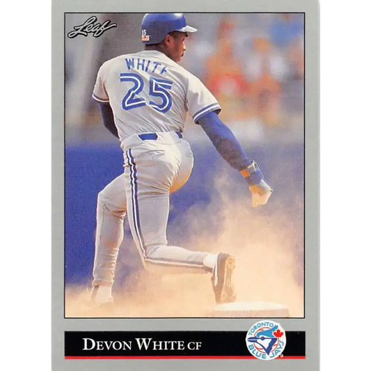 1992 Leaf #114 Devon White NM-MT Toronto Blue Jays Baseball Card - Baseball Card Single