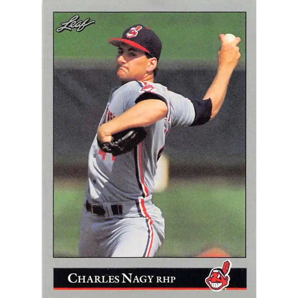1992 Leaf #115 Charles Nagy NM-MT Cleveland Indians Baseball Card - Baseball Card Single