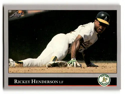 1992 Leaf #116 Rickey Henderson EX/NM Athletics ID:63361 - Baseball Card Single