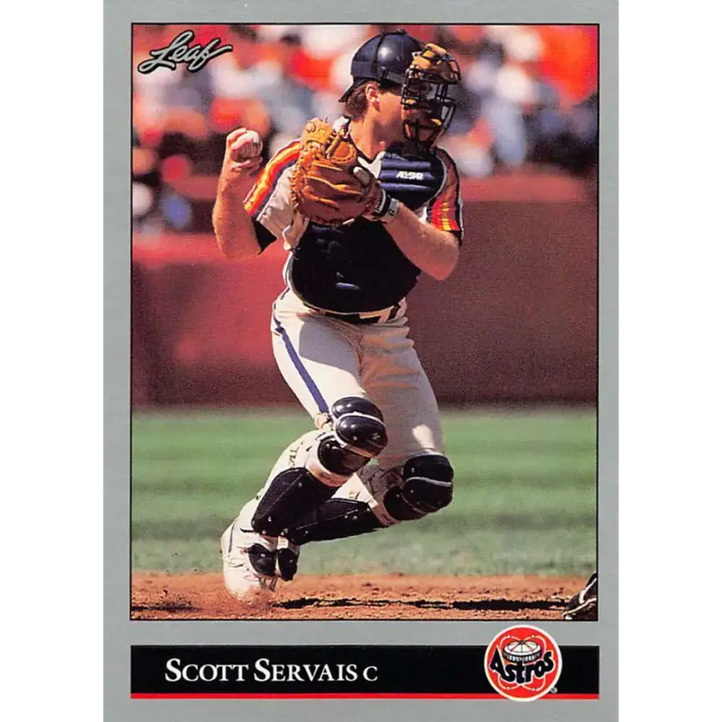 1992 Leaf #121 Scott Servais NM-MT Houston Astros Baseball Card - Baseball Card Single