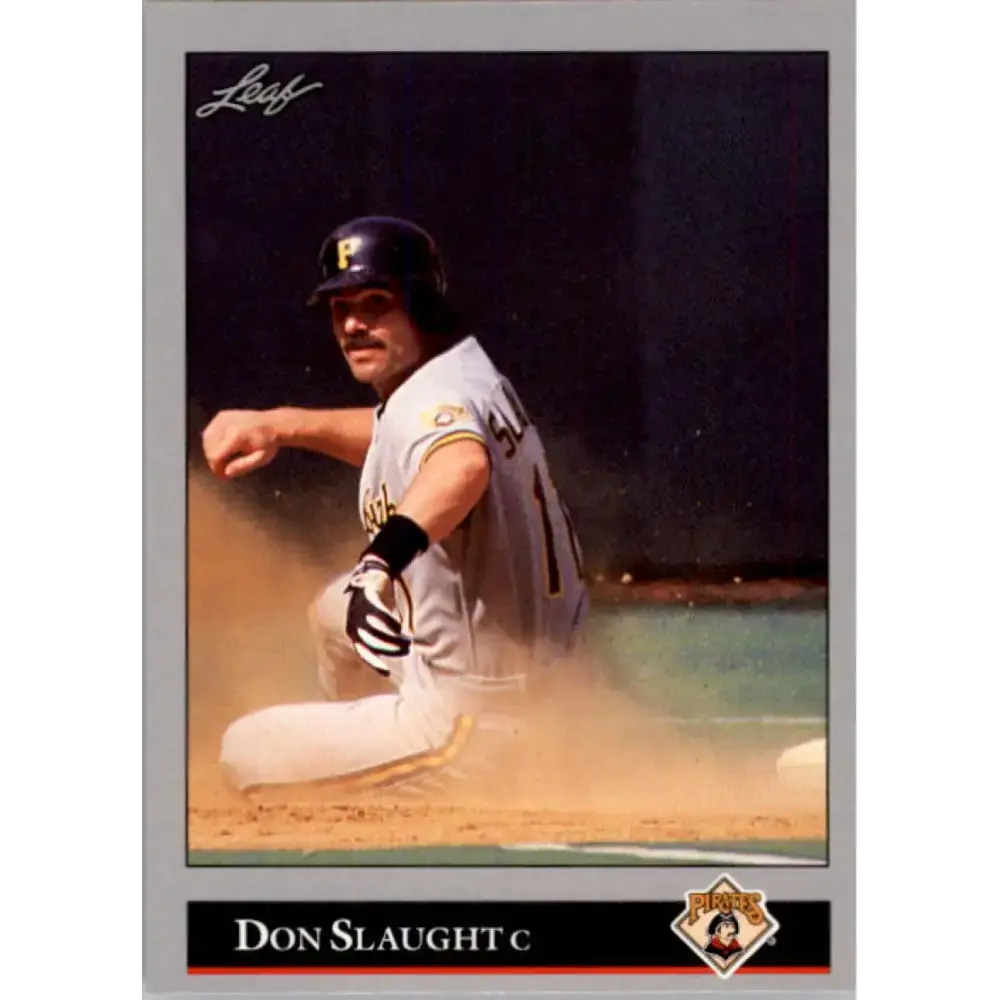 1992 Leaf #124 Don Slaught NM-MT Pittsburgh Pirates Baseball Card - Baseball Card Single