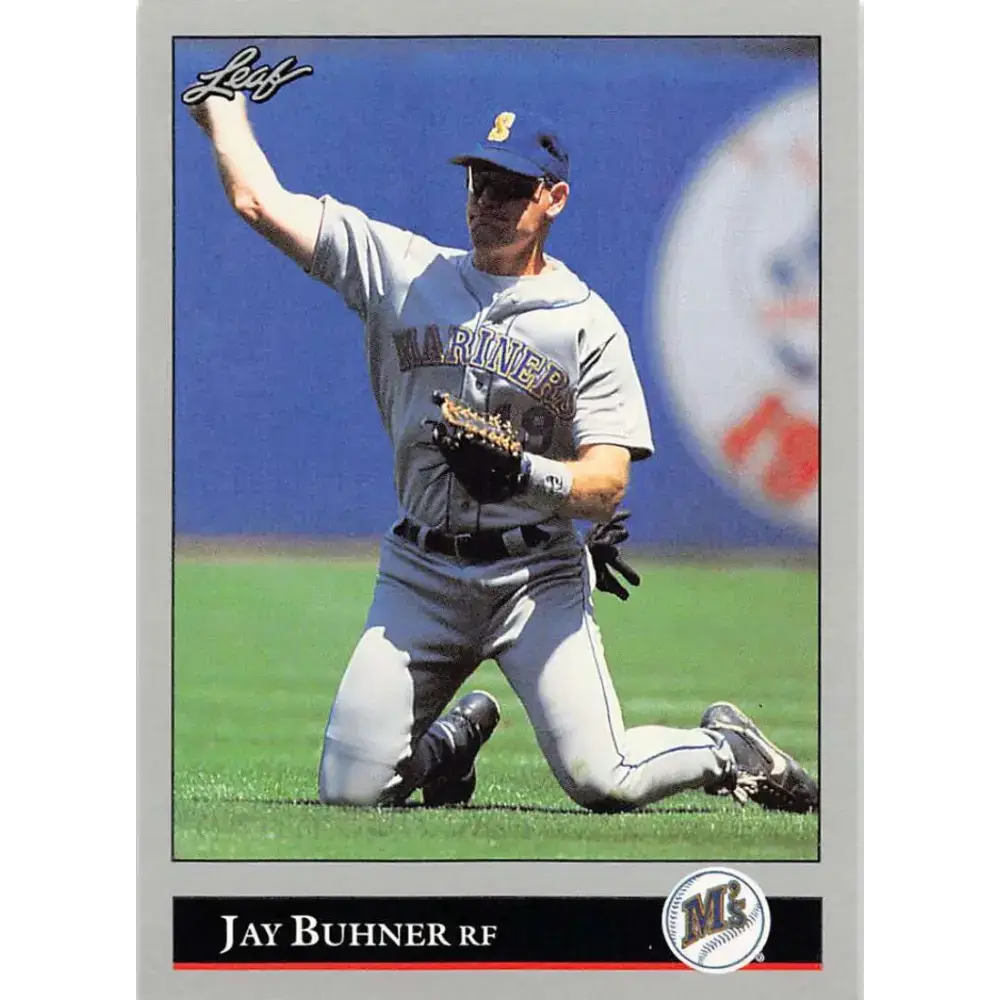 1992 Leaf #128 Jay Buhner NM-MT Seattle Mariners Baseball Card - Baseball Card Single