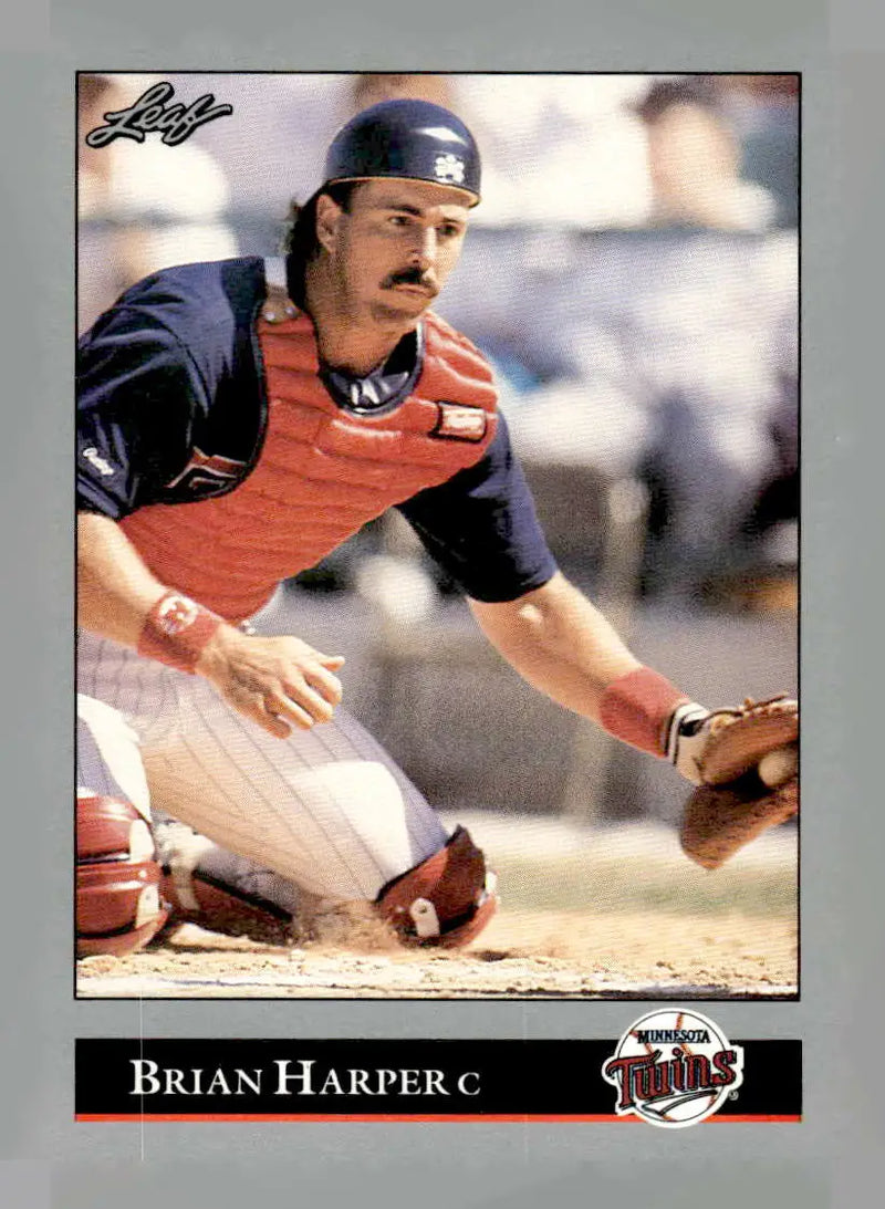1992 Leaf #131 Brian Harper - Baseball Card Single