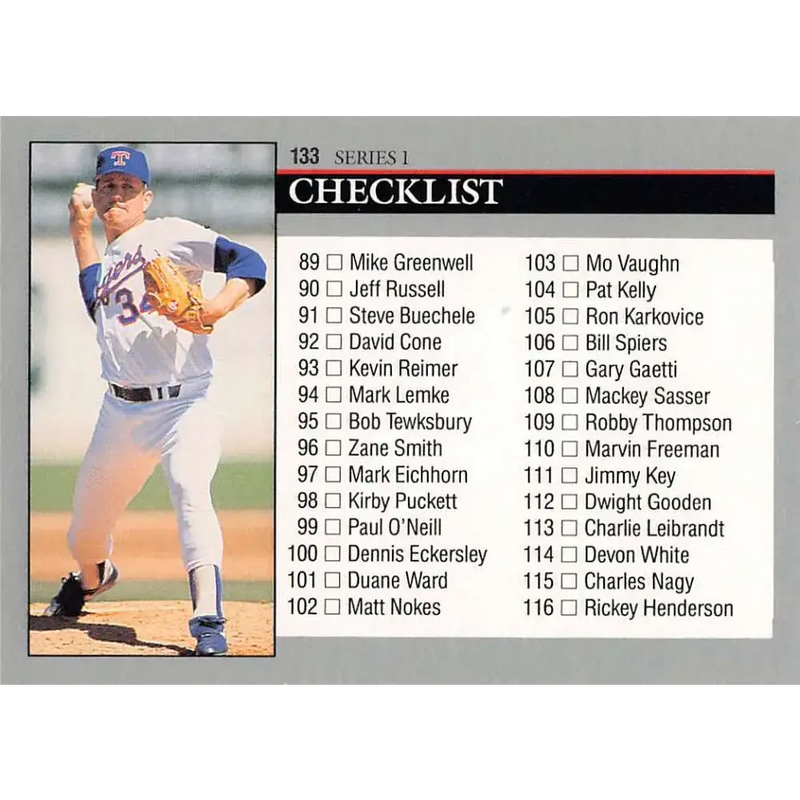 1992 Leaf #133 Nolan Ryan CL NM-MT Texas Rangers Baseball Card - Baseball Card Single